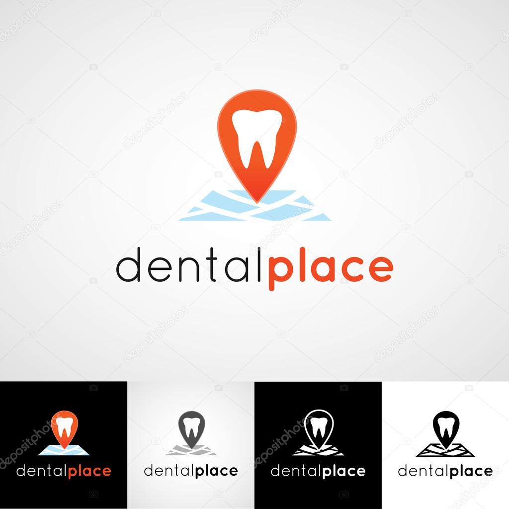 Creative dental logo design. Teethcare icon set. dentist clinic insignia, stomatologist practice sign, orthodontist illustration, teeth vector, oral hygienist concept for stationary, medical products
