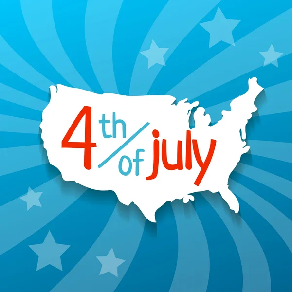 4 july vector illustration — Stock Vector