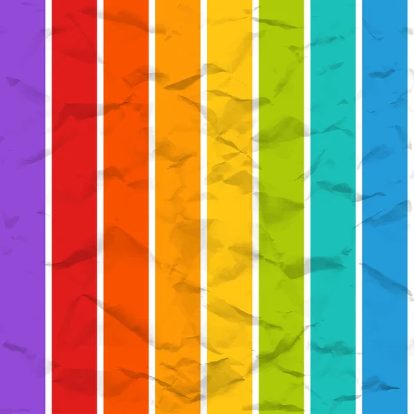 Vector rainbow skrynkligt papper seamless mönster — Stock vektor