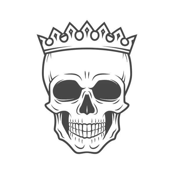 Art skull king tattoo stock illustration Illustration of funny  64503157