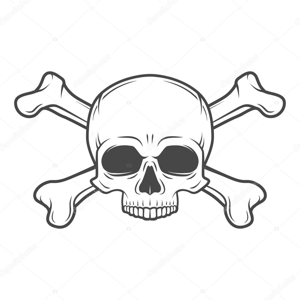 Pirate Skeleton T-shirt Design Vector Download