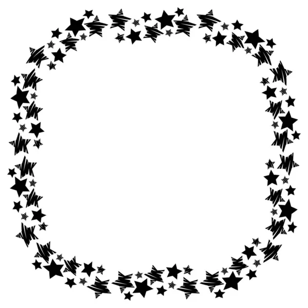 Cadre Étoiles Vecteur Élément Décoration Belle Conception — Image vectorielle