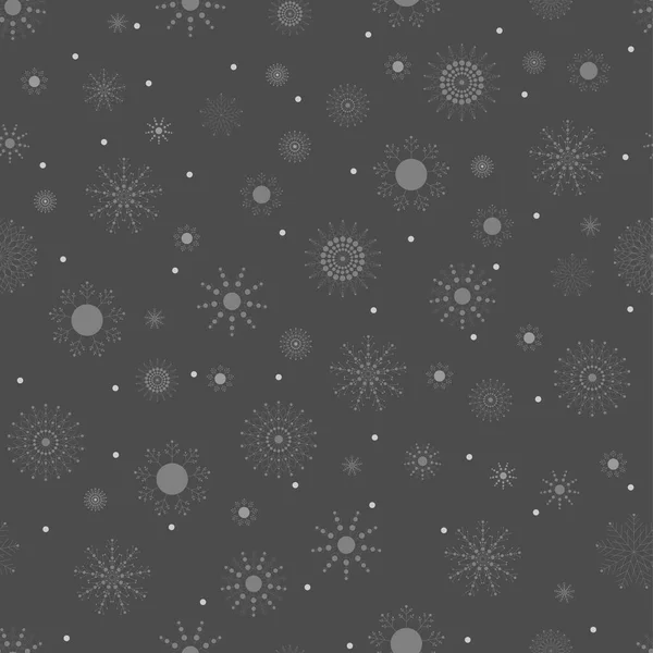 Flocons Neige Motif Sans Couture Vecteur Élément Décor Festif Peut — Image vectorielle