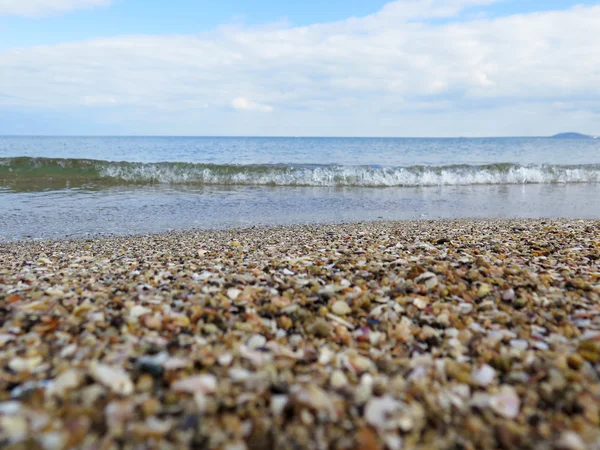Das Meer wartet! Interessante Aussicht auf das Meer und den Sand — Stockfoto