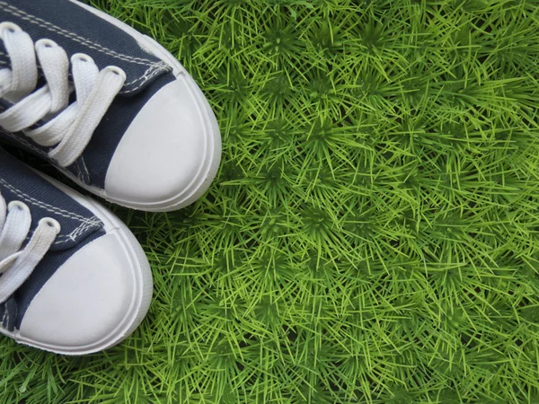 The background about his youth, sneakers and fun — Stock Photo, Image