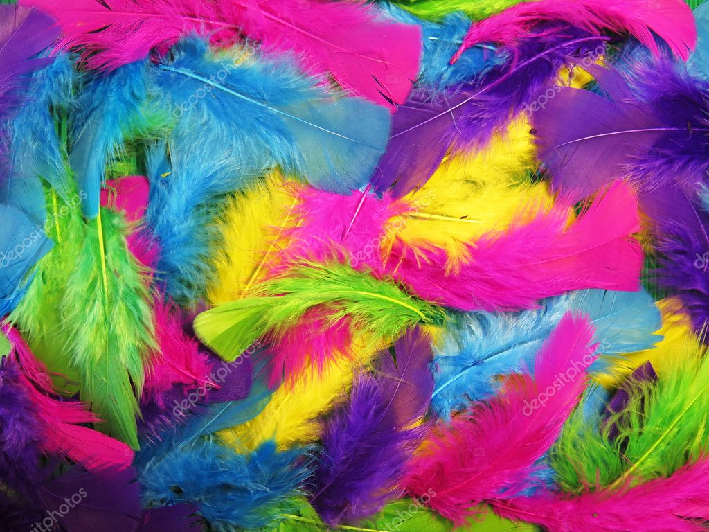 Jolly background of colored feathers Stock Photo by ©MamaPolina 68990387