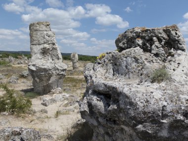 Varna, landmar yakınlarında havada taş orman (Pobiti Kamani)
