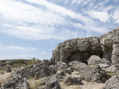 Kaya oluşumları Varna şehir, taş orman