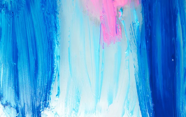 Kaotik konturlar boya mavi ve pembe renkli resimlerle — Stok fotoğraf