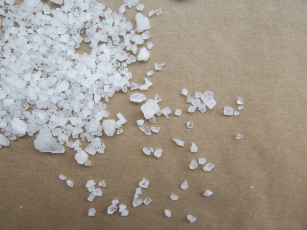 Parşömen portre üzerinde doğal deniz tuzu