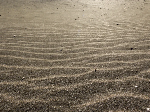 Vagues de sable sur la plage, dans le désert — Photo