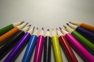 Metin için yer ile yarım daire, kalem kağıt üzerinde toplandı