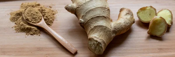 Whole Grain Sliced Ginger — Stock Photo, Image