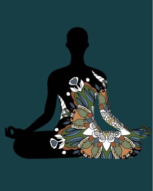  Beyaz arka planda süsleri olan siyah kuş.