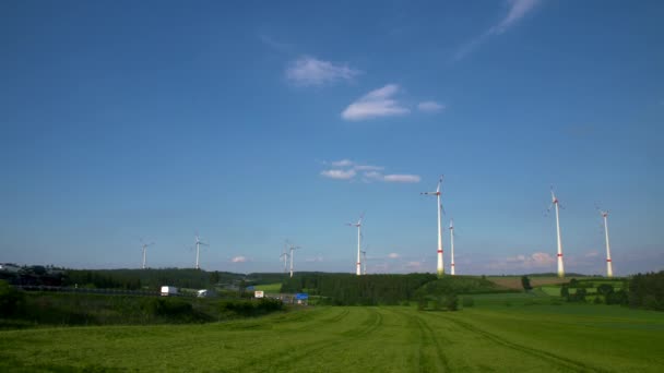 Větrná Energie Větrná Energie Větrná Turbína — Stock video