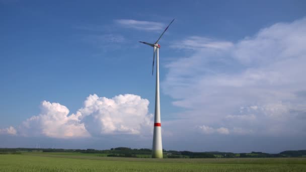 Windenergie Windenergie Wind Turbine — Stockvideo