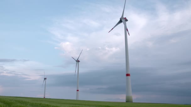 Wind Energy Wind Power Wind Turbine — Stock Video