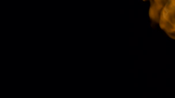 火焰-黑色背景 — 图库视频影像