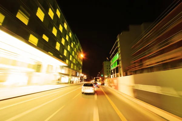 Berlin - Night Drive — Stock Photo, Image