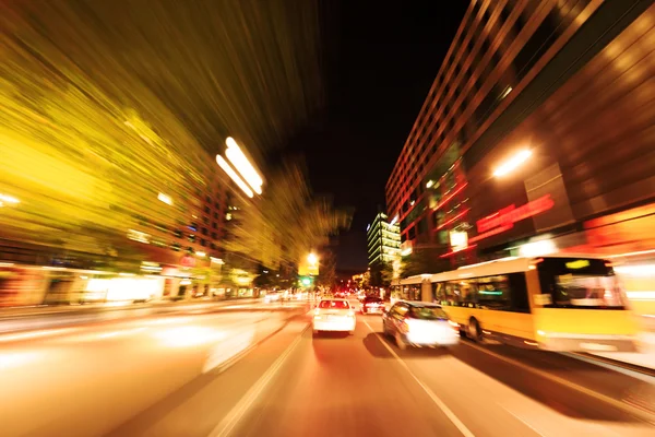 Berlín - noční jízdy — Stock fotografie