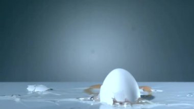 Yumurta ağır çekimde - 1050 fps düşüyor