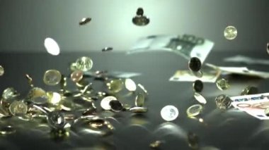 Euro sikke ve yavaş aşağı - düşen notlar