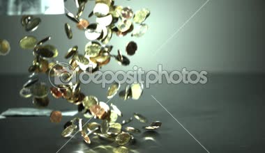 Euro sikke ve yavaş aşağı - düşen notlar