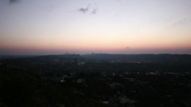 Gece manzarası, zaman atlamalı, Johannesburg