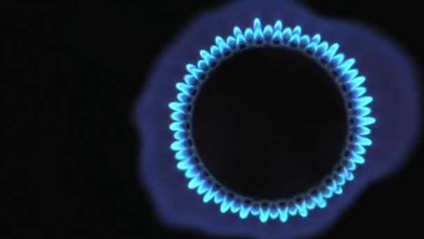 Газовое пламя — стоковое видео