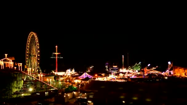 Lunapark, časová prodleva — Stock video