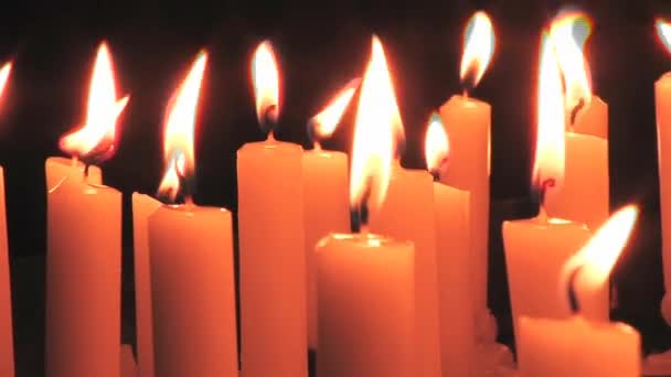 Candele sacrificali — Video Stock