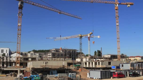 Baustelle — Stockvideo