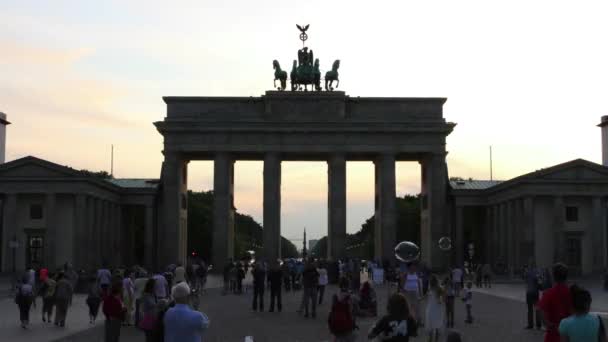 Brama Brandenburska - berlin — Wideo stockowe