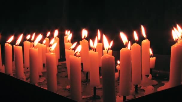 Candele sacrificali — Video Stock