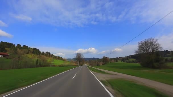 Sürüş Shot - Road - Almanya — Stok video