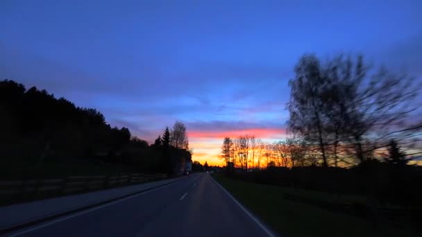 Shot de conducere - Road - Germania — Videoclip de stoc