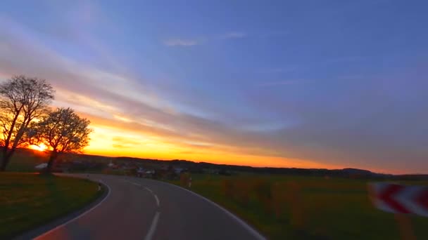 Disparo de conducción - Carretera - Alemania — Vídeos de Stock