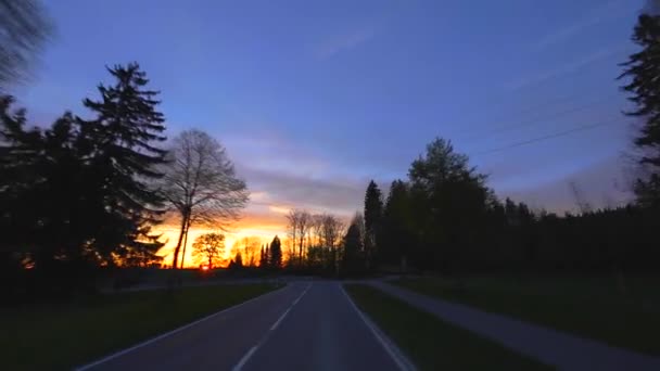 Sürüş Shot - Road - Almanya — Stok video