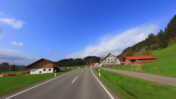 Sürüş Shot - Road - Almanya — Stok video