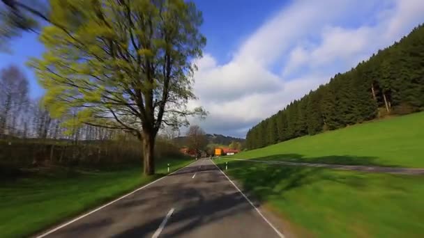 Disparo de conducción - Carretera - Alemania — Vídeos de Stock