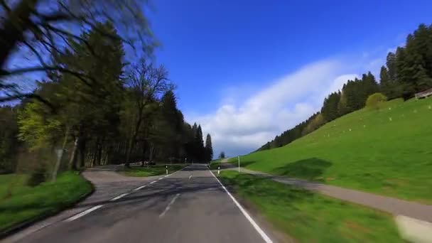 Guidare colpo - Strada - Germania — Video Stock