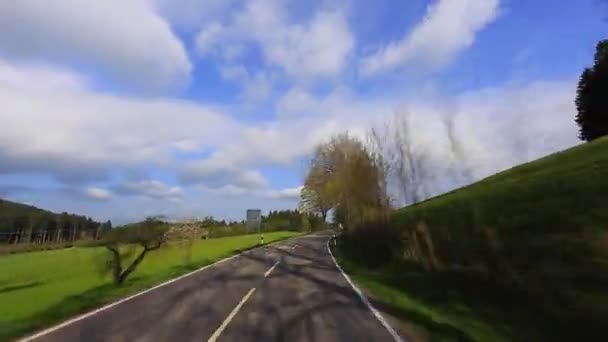 Disparo de conducción - Carretera - Alemania — Vídeo de stock