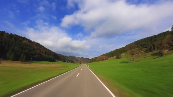 Sürüş Shot - Road - Almanya — Stok video