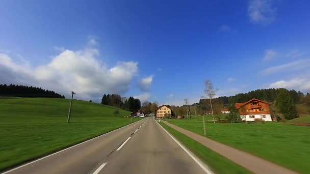 Disparo de conducción - Carretera - Alemania — Vídeo de stock