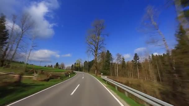 Disparo de conducción - Carretera - Alemania — Vídeo de stock