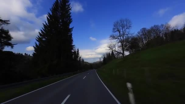Guidare colpo - Strada - Germania — Video Stock