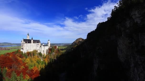 Nuovo castello di Swanstone, Castello di Neuschwanstein, Baviera, Germania — Video Stock