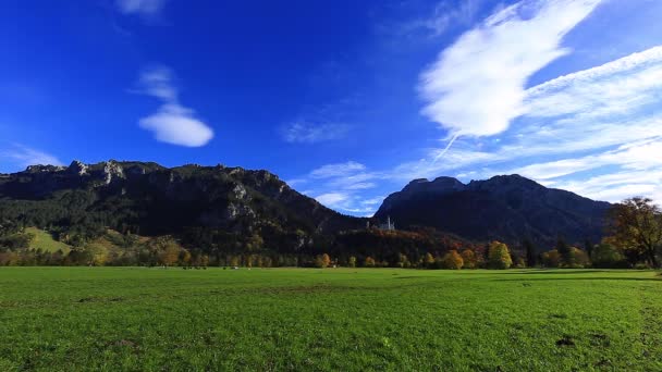 Nuovo castello di Swanstone, Castello di Neuschwanstein, Baviera, Germania — Video Stock