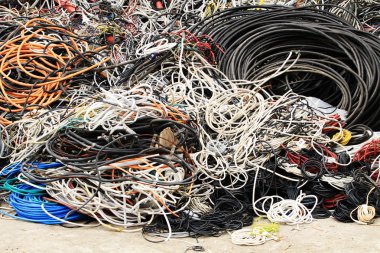 renkli plastik kablolar