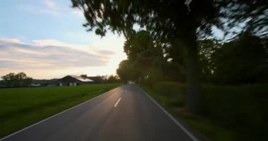 Bir araba sürüş - Pov - Road - Akşam Mood - Bölüm 2 3